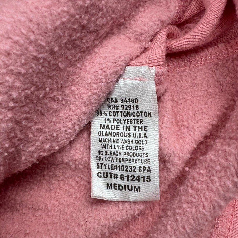 Y2K Juicy Couture Pink Juicy Spa Zip Up Hoodie Rhinestone Graphic Medium - Picture 5 of 11